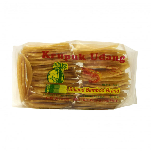 Baland Bamboo Ongebakken Krupuk Udang 500g 5x7cm