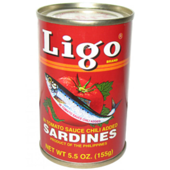 Ligo Sardines In Tomato (Chilli) 155g 沙甸魚(辣)