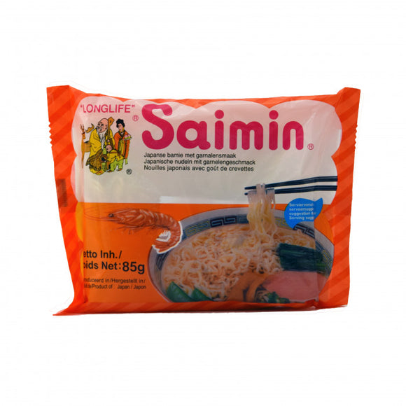Long Life Saimin Instant Noodles Shrimp 85g