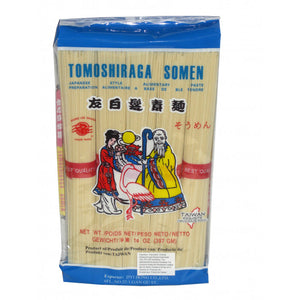 MLS Tomoshiraga Somen 397g 萬里香白髮素面