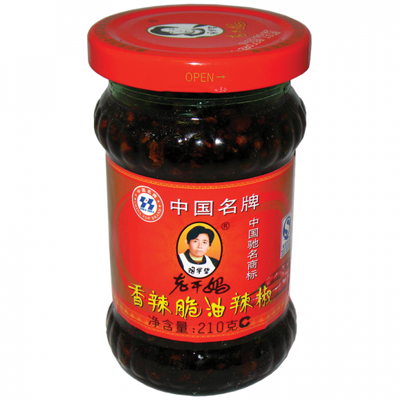 Old Mother Crispy Chilli in Oil 老干媽香辣脆油辣椒 210g