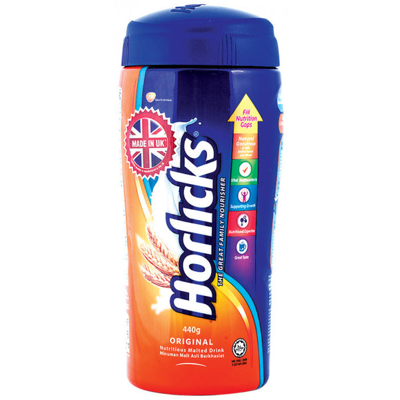 Horlicks Original Nutritious Malted Drink With Added Vitamins and Minerals 440g