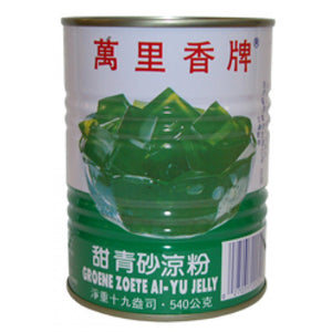 Mong Lee Shang Canned Green Ai Yu Jelly 540g / 万里香甜青砂凉粉 540克
