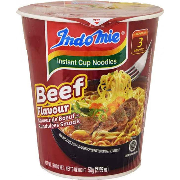 Indomie Instant Cup Noodle Beef Flavour 60g