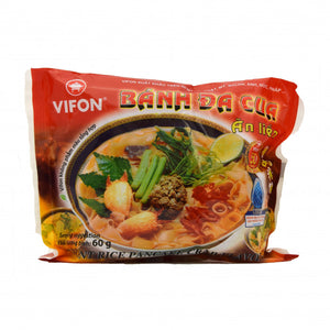 Vifon Instant Rice Pancake Crab (Banh Da Cua) 蚧肉粉條 60g