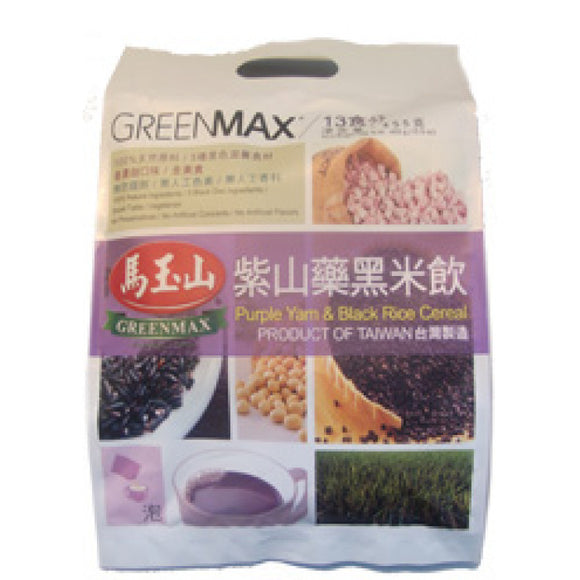 Greenmax Purple Yam & Black Rice Cereal 35gx13