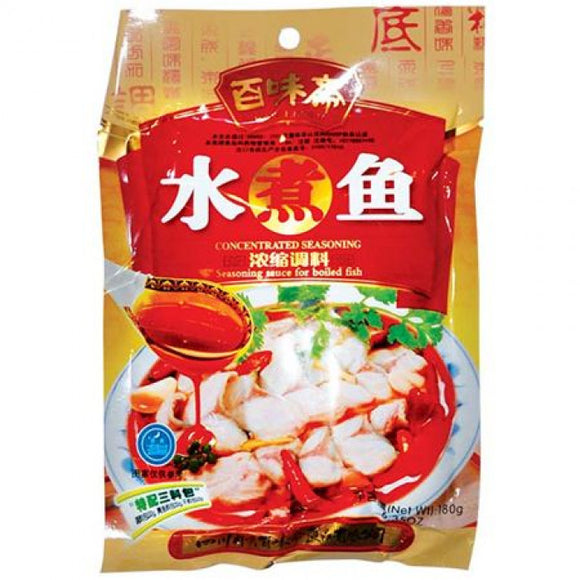 Bai Wei Zhai Seasoning For Boiled Fish 180gr / 百味斋水煮鱼浓缩调料 180克