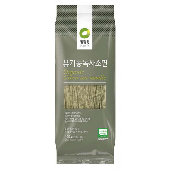 Chung Jung One Organic Noodles Green Tea Flavour 400g 韩国有机绿茶面条