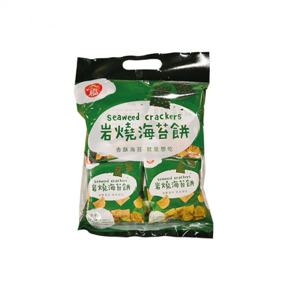 Nice Choice Seaweed Crackers 200G / 九福 炭烧海苔饼 200克
