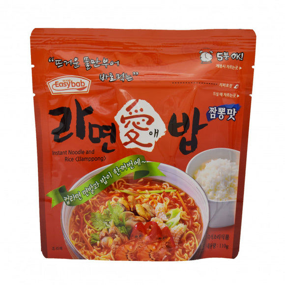 Easybab Instant Noodle and Rice Jjamppong 韓國即食飯麵 110g