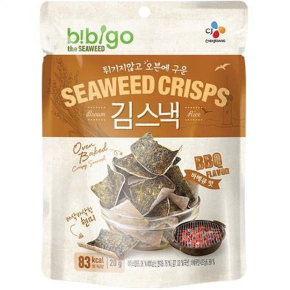 CJ Bibigo Seaweed Crisps BBQ Flavour 20g