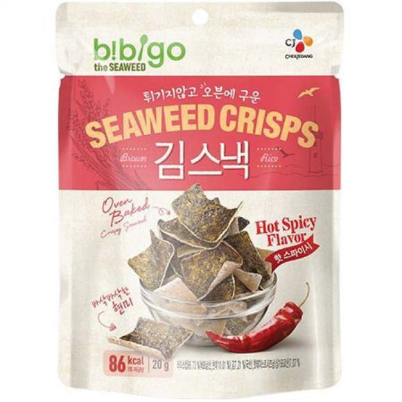 CJ Bibigo Seaweed Crisps Hot Spicy Flavour 20g