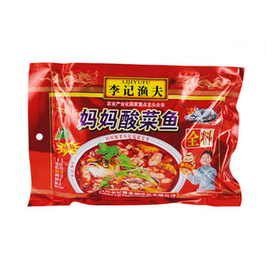 Liji Yufu Seasoning For Boiled Fish With Sichuan Pickles (Spicy) / 李记渔夫妈妈酸菜鱼全料酸菜鱼汤底 320g