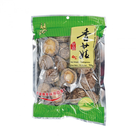 Furui Dried Mushroom 4-5cm A Grade 100g / 馥瑞香菇
