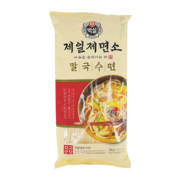 Beksul Wheat Noodles (Kalguksu) 900g / 韩国小麦粗面 900克