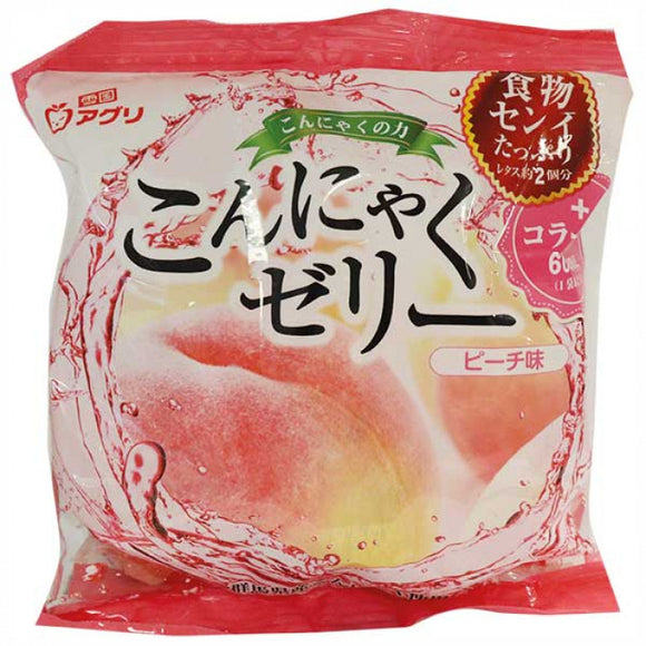 Yukiguni Aguri Konjac Jelly Peach Flavour 108g 雪国アグリ　こんにゃくゼリーもも味