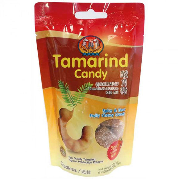 Double Seahorse Tamarind Candy Spicy & Sour flavour 80g / 酸角糖 80克