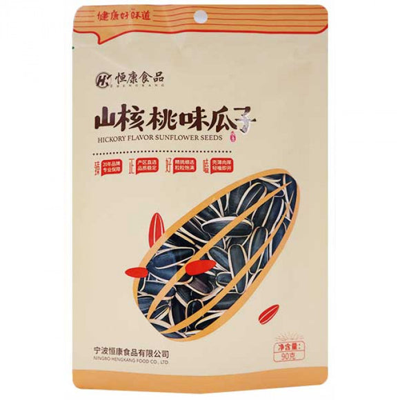 Heng Kang Hickory Flavor Sunflower Seeds 100g / 恒康 山核桃味瓜子 100克