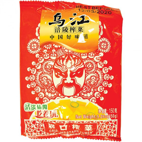 Wujiang Crisp Mustard Tuber (with sugar and sweetener) 150g / 乌江涪陵榨菜 150g