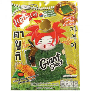 Kabuki Grilled Seaweed Squid Flav. 60g / 泰国小老板烤海苔 烧烤鱿鱼味 62克
