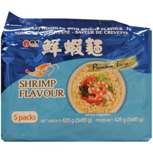 Wei Lih Instant Noodles With Shrimp Flavour 5x85g / 维力鲜虾面 5x85g