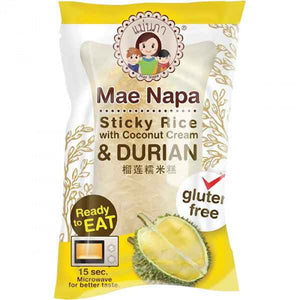 Mae Napa Sticky Rice With Coconut Cream & Durian 80g (Gluten-free) / 榴莲糯米糕(无麸质) 80g