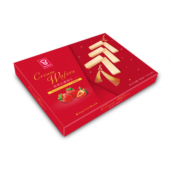 Garden Strawberry Flavour Wafer Gift Box 300g / 嘉顿 草莓威化礼盒 300克