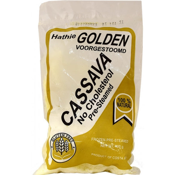 Hathie Frozen Pre-Steamed Cassava Gluten Free 400g / 无麸熟木薯 400克