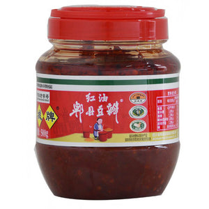 Greenfood Broad Bean Sauce With Chili Oil 500g / 红油豆瓣