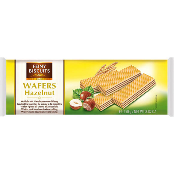 Feiny Biscuits Wafers With Hazelnut Cream Filling 250g / 榛子味夹心华夫饼 250g