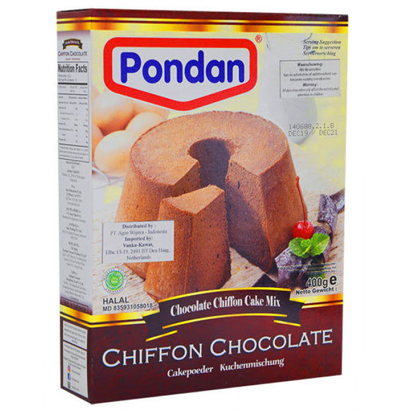 Pondan Chocolade Chiffon Cake Mix 400g
