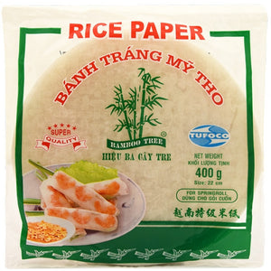 Bamboo Tree Rice Paper Round 22cm 400g / 越南特级米纸 直径22cm 400g