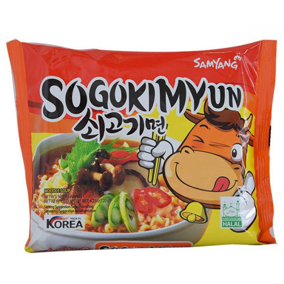 Samyang Sogo Kim Yun Beef Flavour Noodle Soup 120g韩国牛肉面