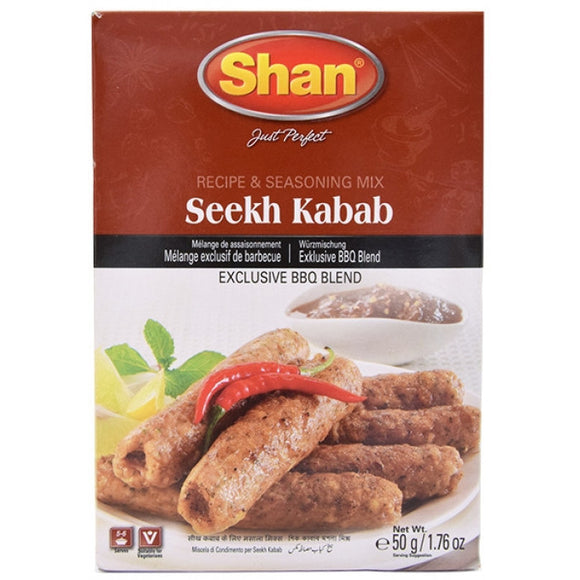 Shan Seekh Kabab Recipe & Seasoning Mix 50g